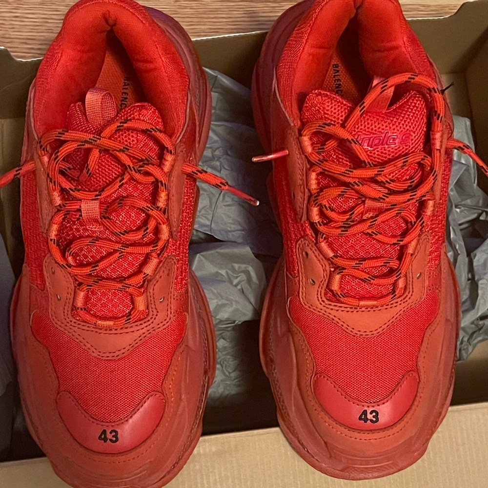 Mens Balenciaga Sneakers Red